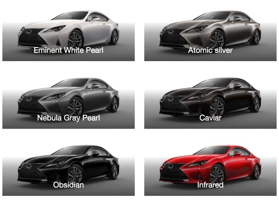 What Paint Options are on the 2020 Lexus RC? Jim Falk Lexus of Beverly Hills