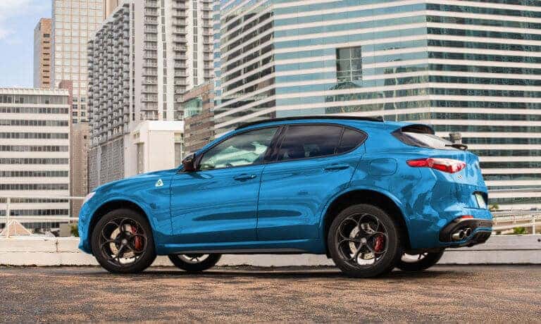 2023 Alfa Romeo Stelvio Quadrifoglio parked downtown