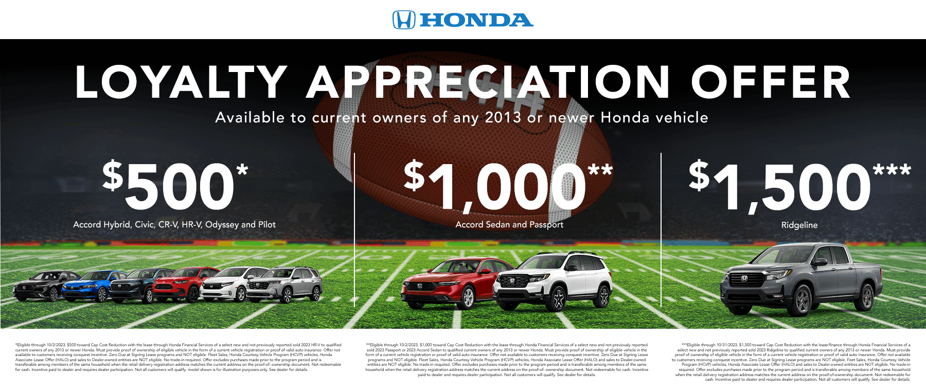 Loyalty Appreciation offer