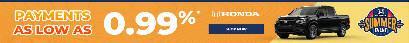 Financing as Low as $0.99%* APR