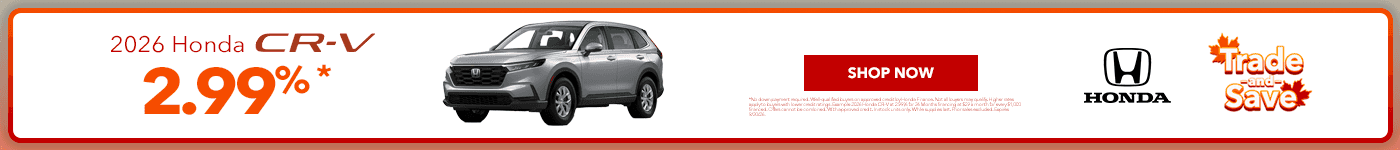 2026 Honda CRV 2.99%
