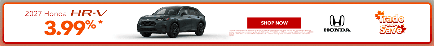 2026 Honda HRV 3.99%