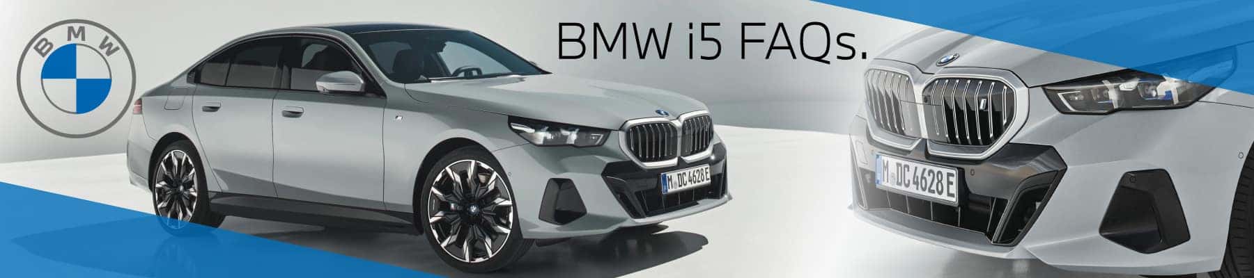 BMW i5 FAQs, image of a grey BMW i5