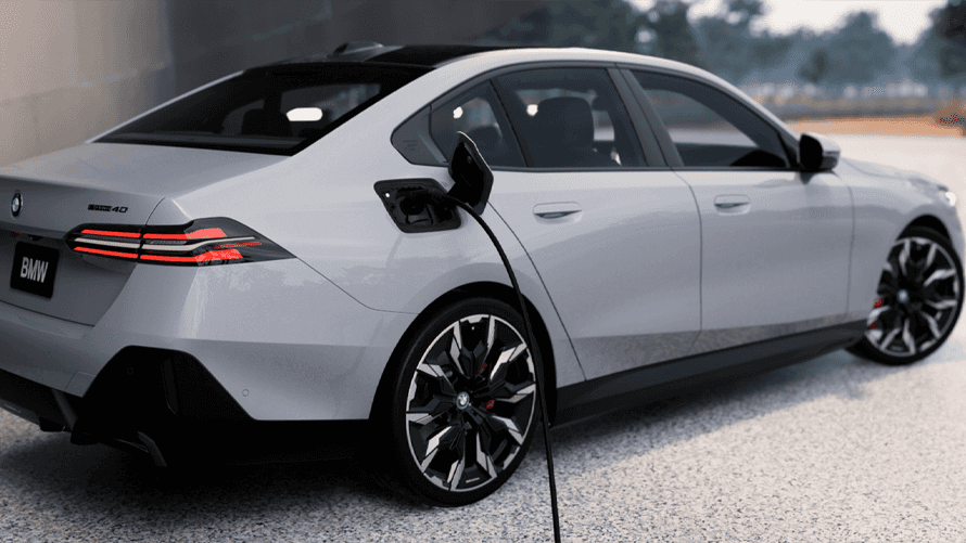 BMW i5 exterior side view
