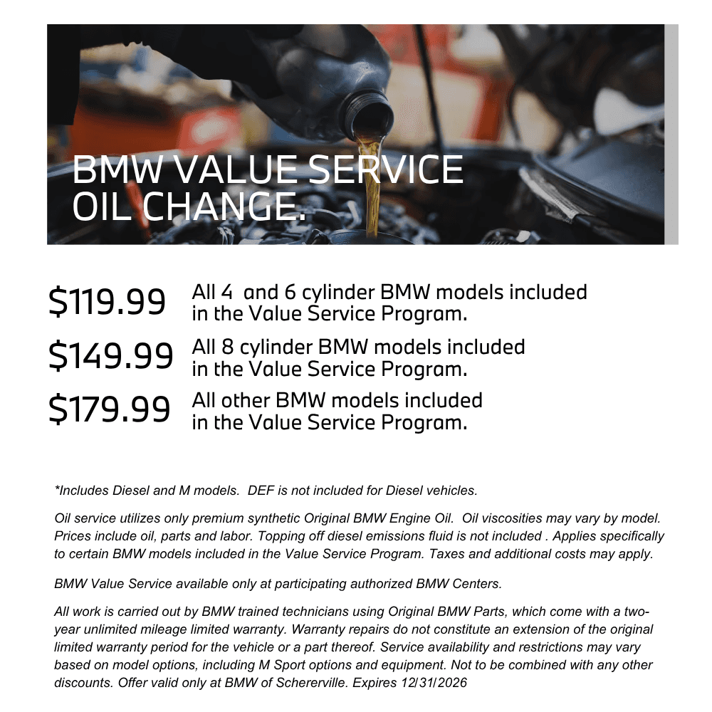 BMW Value Service Oil Change