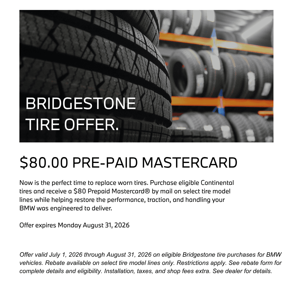 Bridgestone Tire Offer - $80 Pre-paid mastercard