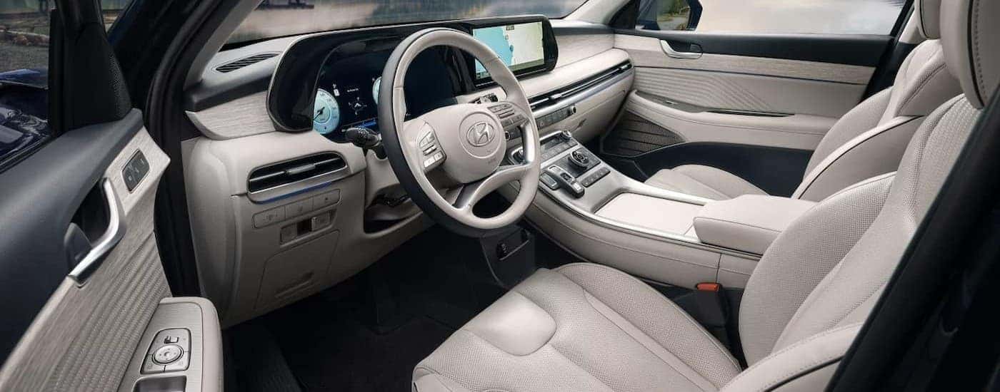White interior in a 2026 Hyundai Palisade.
