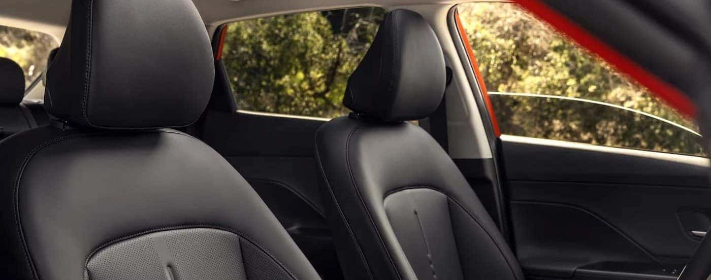 Black seating in a 2026 Hyundai Kona.