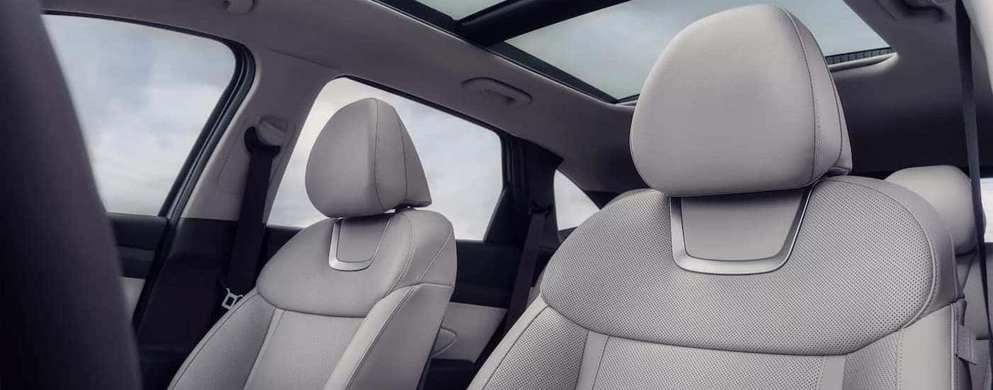 Front gray seating in a 2026 Hyundai Tucson.