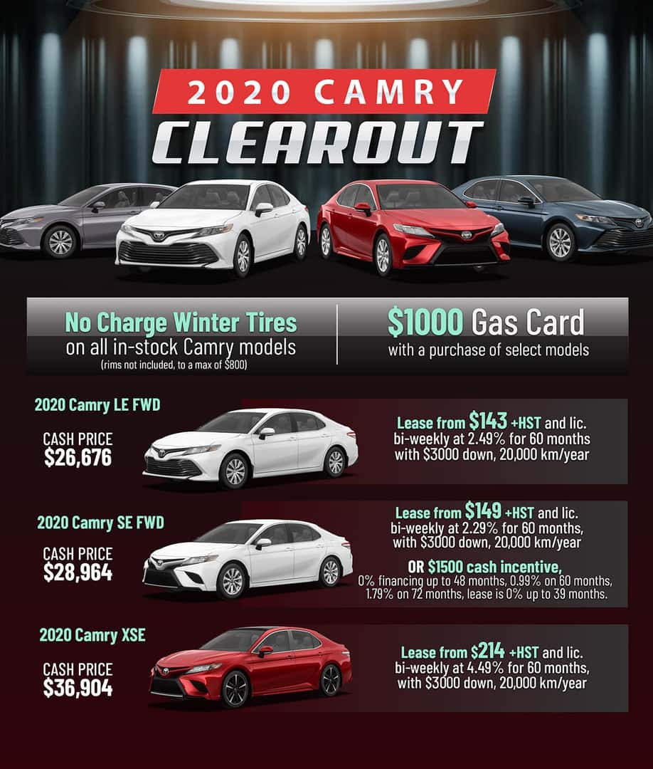 Camry Clearout Event Brimell Toyota