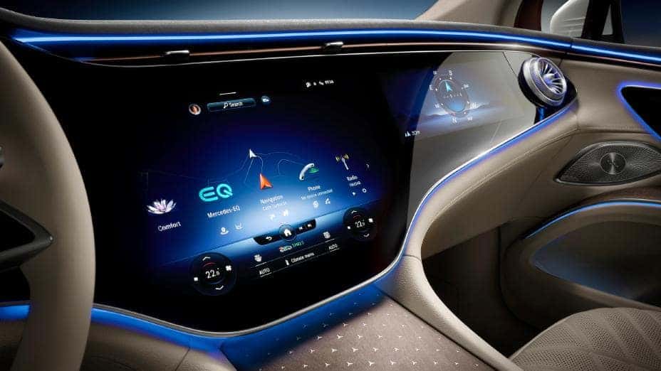 Progressive and luxurious: the interior of the new EQS SUV