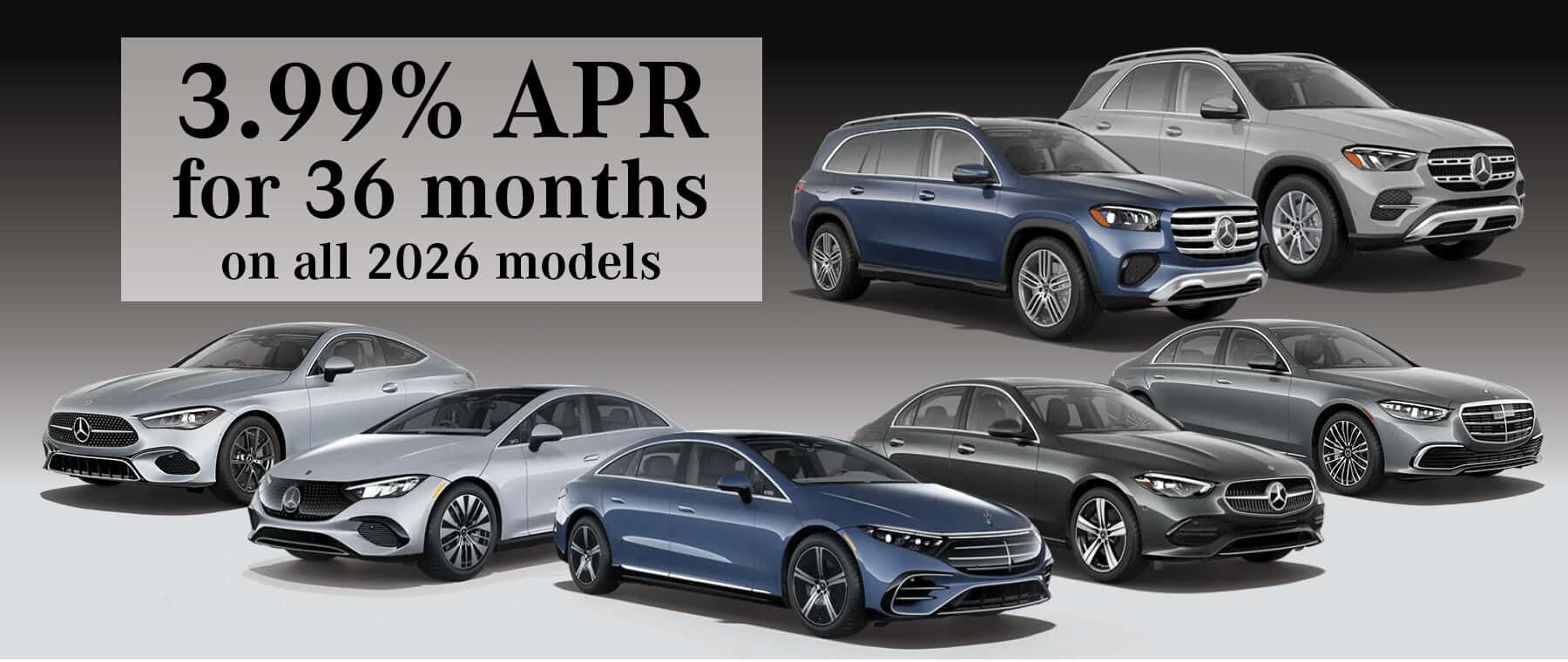 3.99% APR for 36 months
