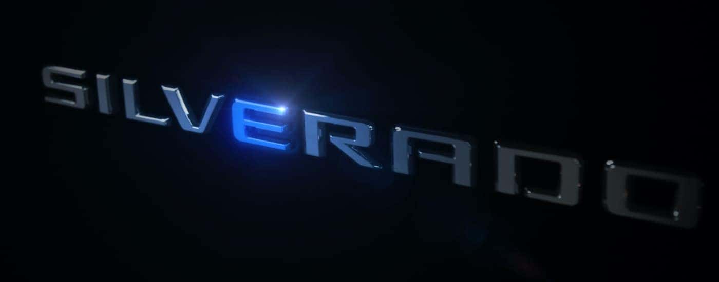 The Silverado logo is shown with the E in blue.