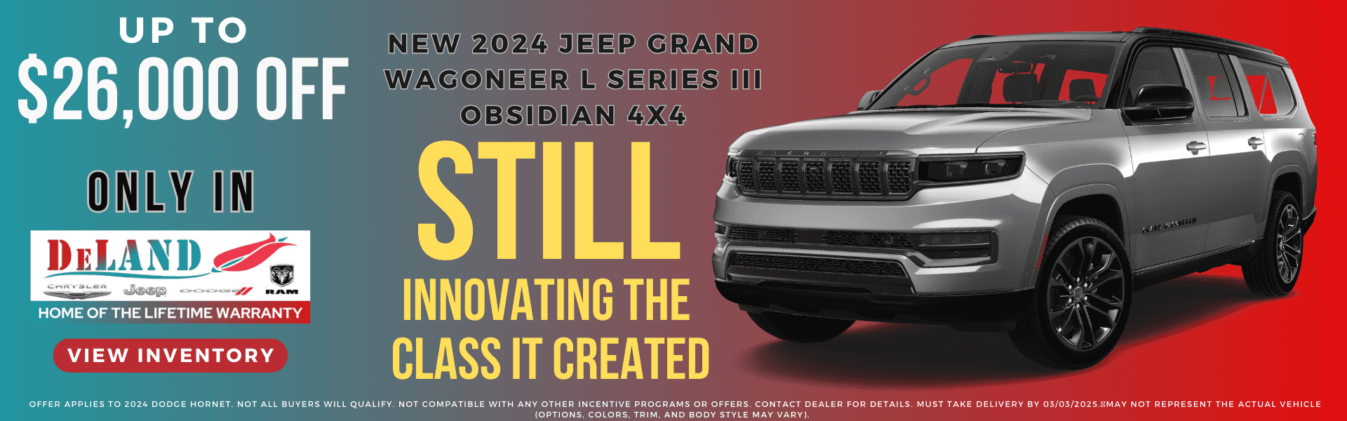 UP TO $26,000 OFF 2024 JEEP GRAND WAGONEER