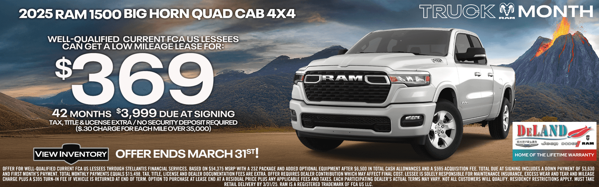 New 2025 RAM 1500 BIG HORN QUAD CAB 4X4 6'4' BOX