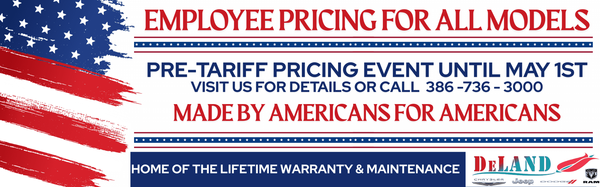 Employee Pricing For All - Pre-Tariff Pricing Event