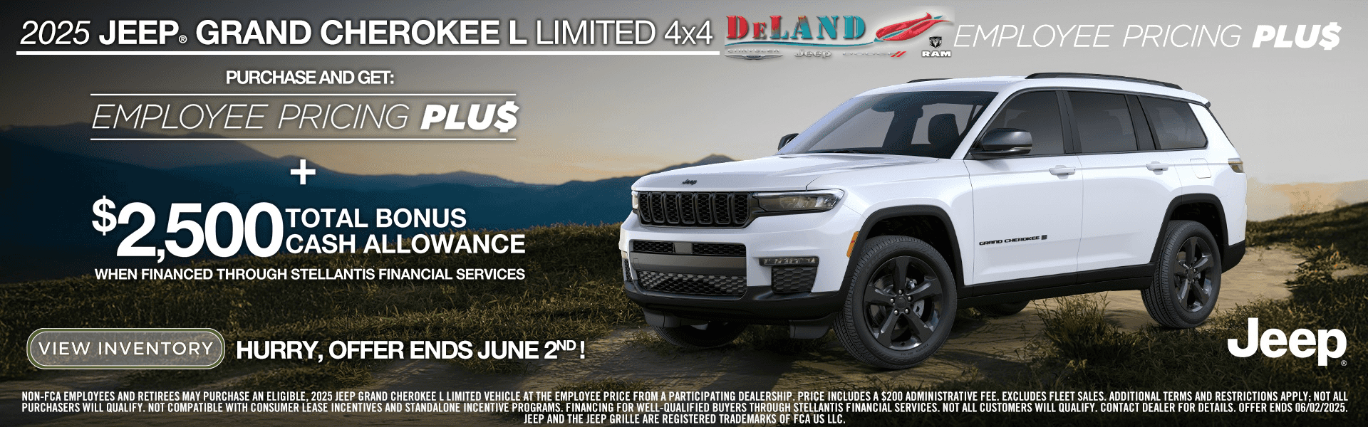 Employee Pricing Plus 2025 Jeep Grand Cherokee L Limited