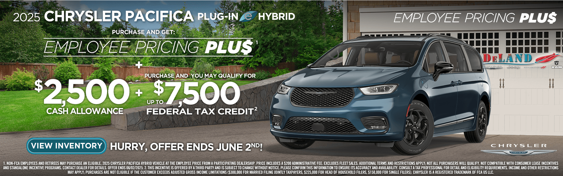 Employee Pricing Plus 2025 Chrysler Pacifica Plug-in Hybrid