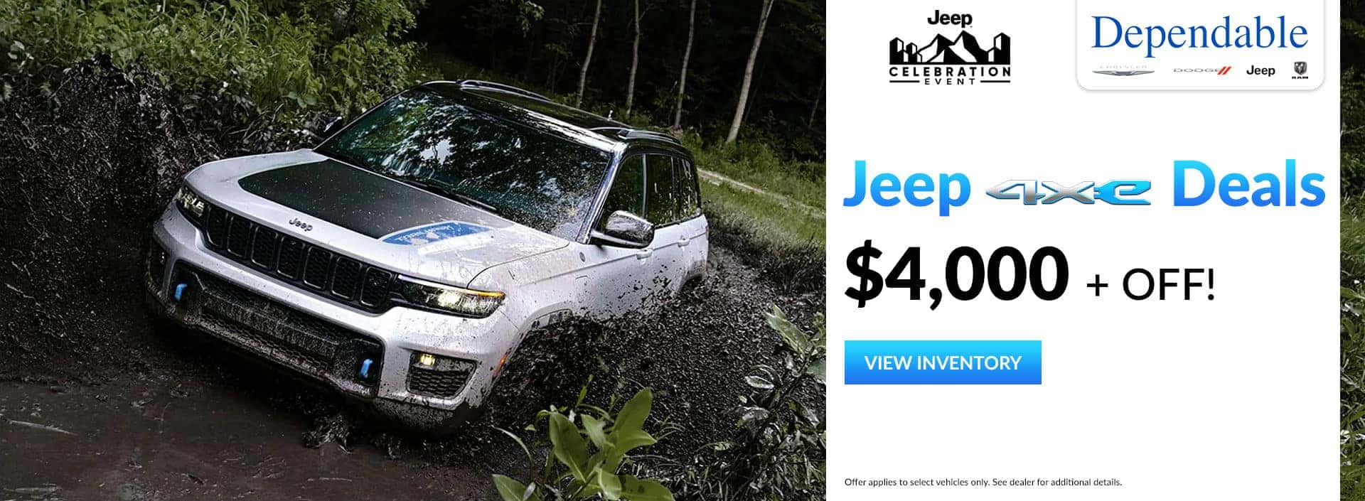 $4000 + off Jeep 4XE Deals