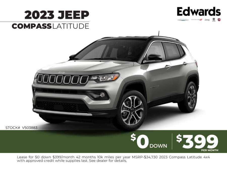2023 Jeep Compass Latitude - $399/mo