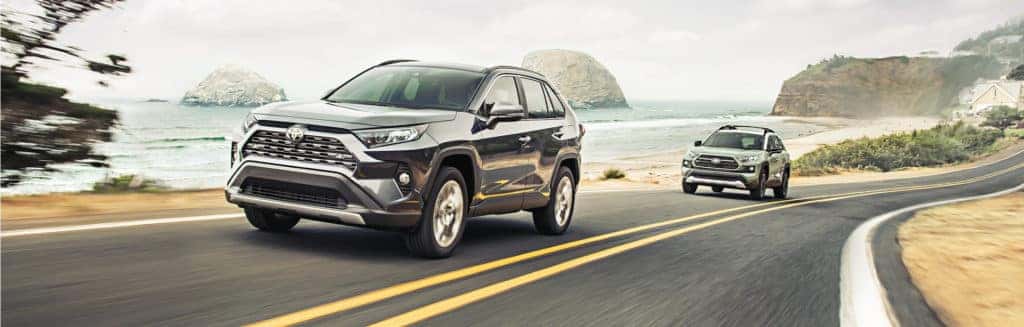 3 Main Benefits of Using OEM parts for your vehicle at Halterman's Toyota of East Stroudsburg | 2021 Toyota RAV4 vehicles driving by coast