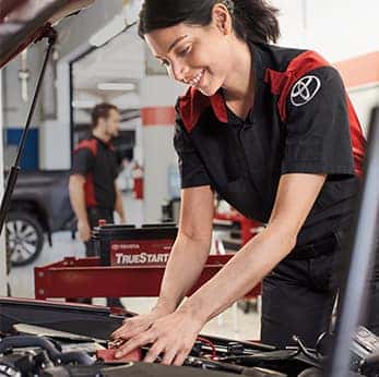 Everything You Need to Know about Your Car Battery at Halterman's Toyota | Mechanic is happy to replace battery