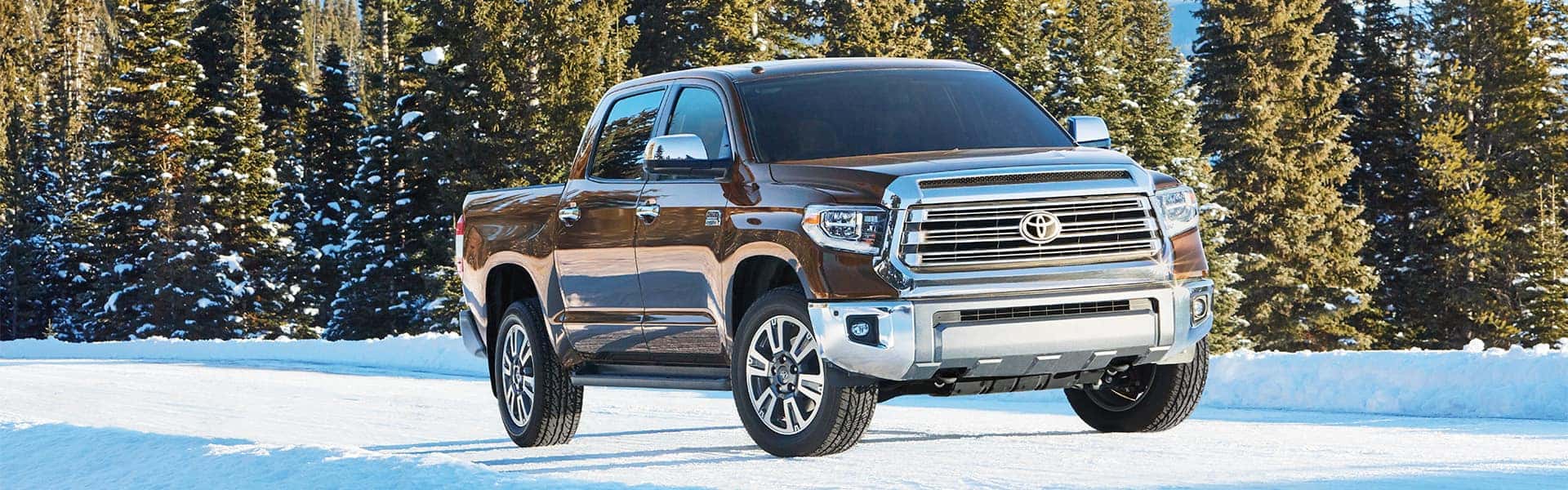 The Cold Facts of Winter Tires at Halterman's Toyota in East Stroudsburg, PA | Brown Toyota Tundra Driving in Snowy Weather