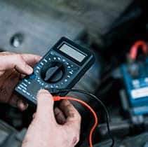 Everything You Need to Know about Your Car Battery at Halterman's Toyota | Testing the battery with a voltage reader