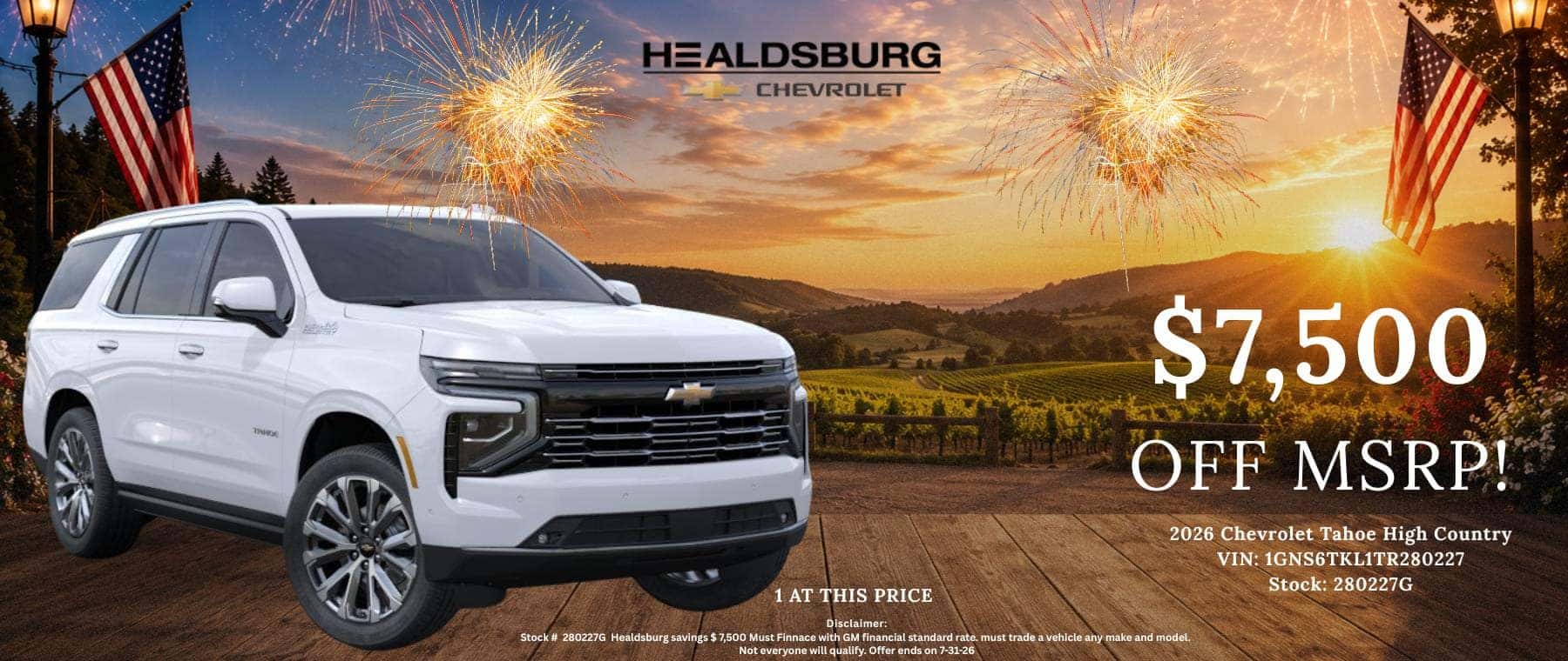 2026 Chevrolet Tahoe High Country