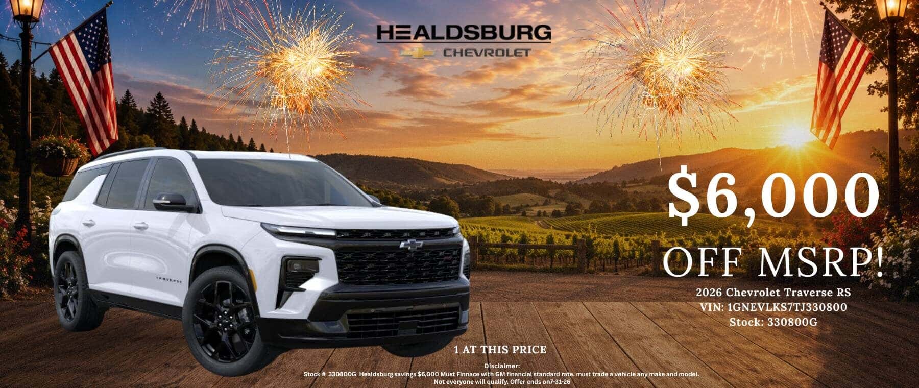 2026 Chevrolet Traverse RS