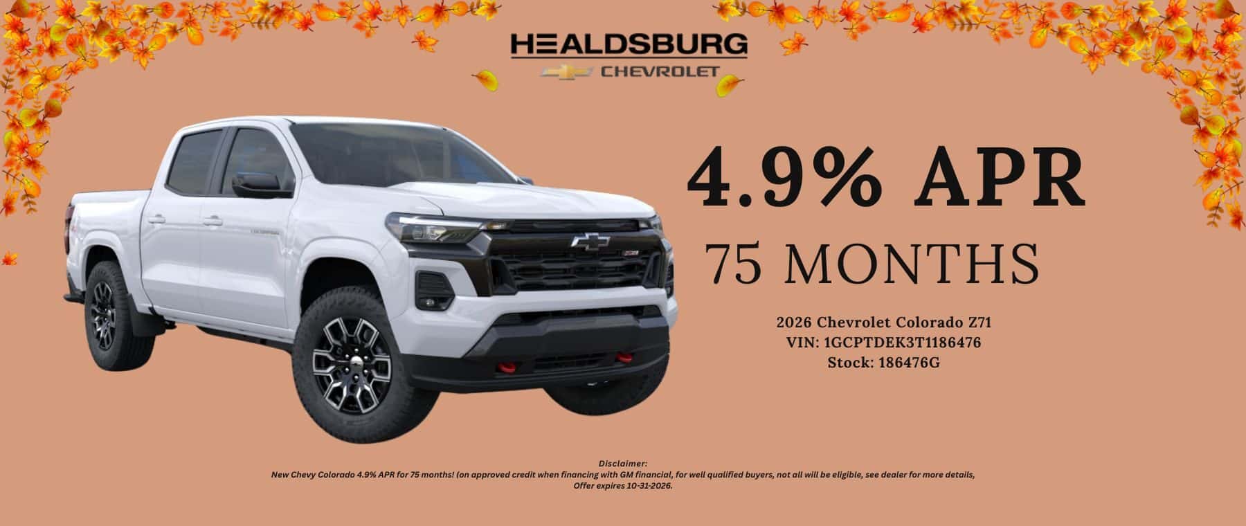 CHEVY SALES BANNER