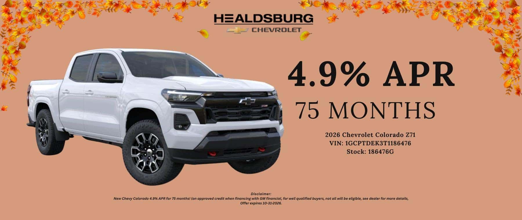CHEVY SALES BANNER