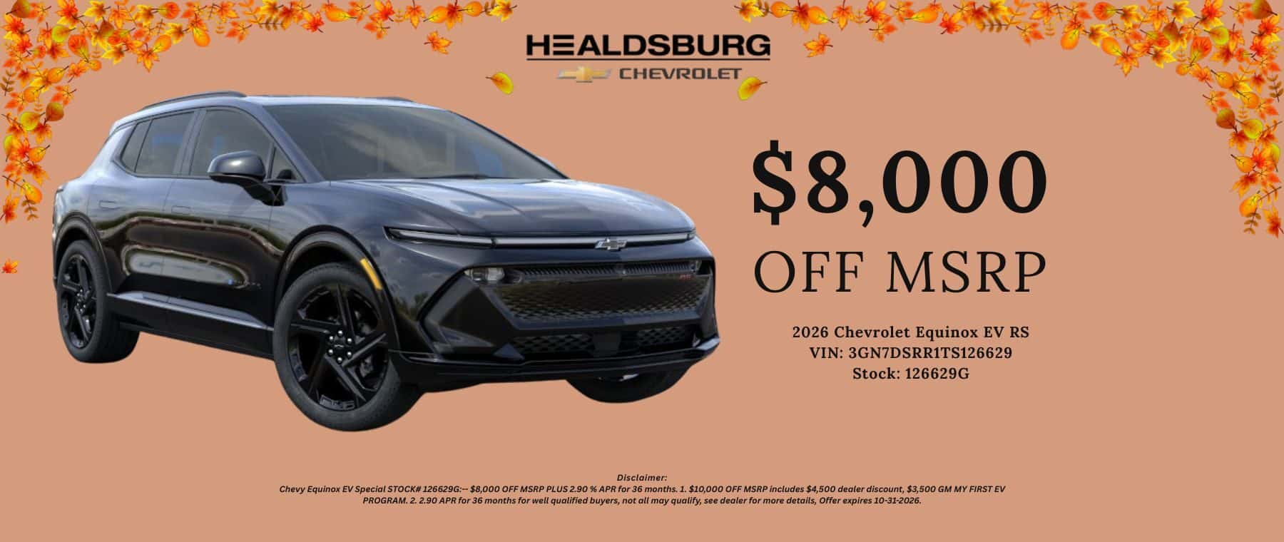 CHEVY SALES BANNER