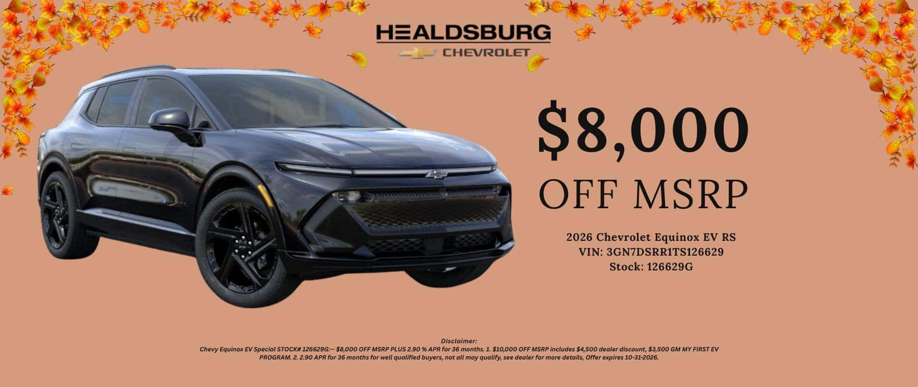 CHEVY SALES BANNER
