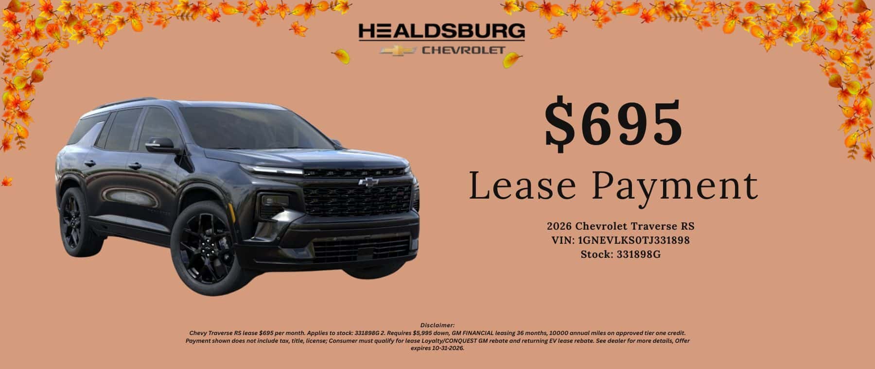 CHEVY SALES BANNER