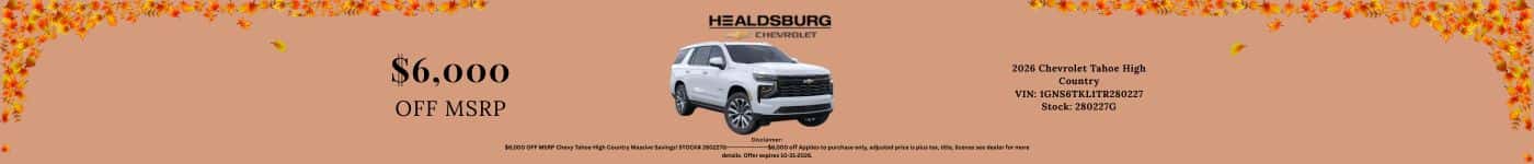 CHEVY SALES BANNER