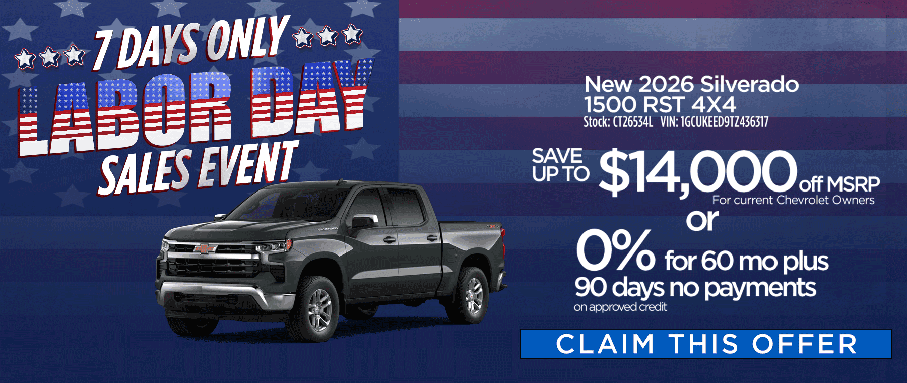 Silverado 1500 Labor Day