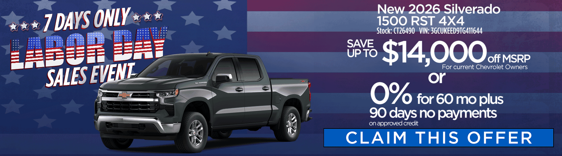 Silverado 1500 Labor Day