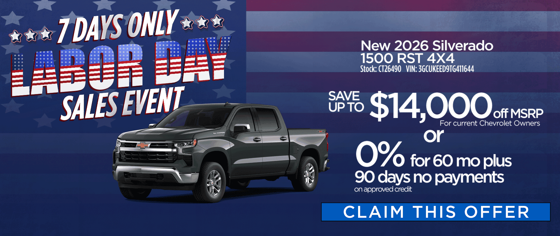 Silverado 1500 Labor Day