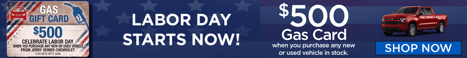 Labor Day Gas Card
