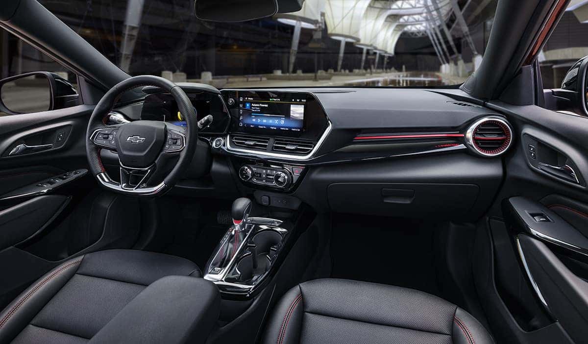 2026 Chevrolet Trax cockpit featuring 11-inch touchscreen and 8-inch digital driver display