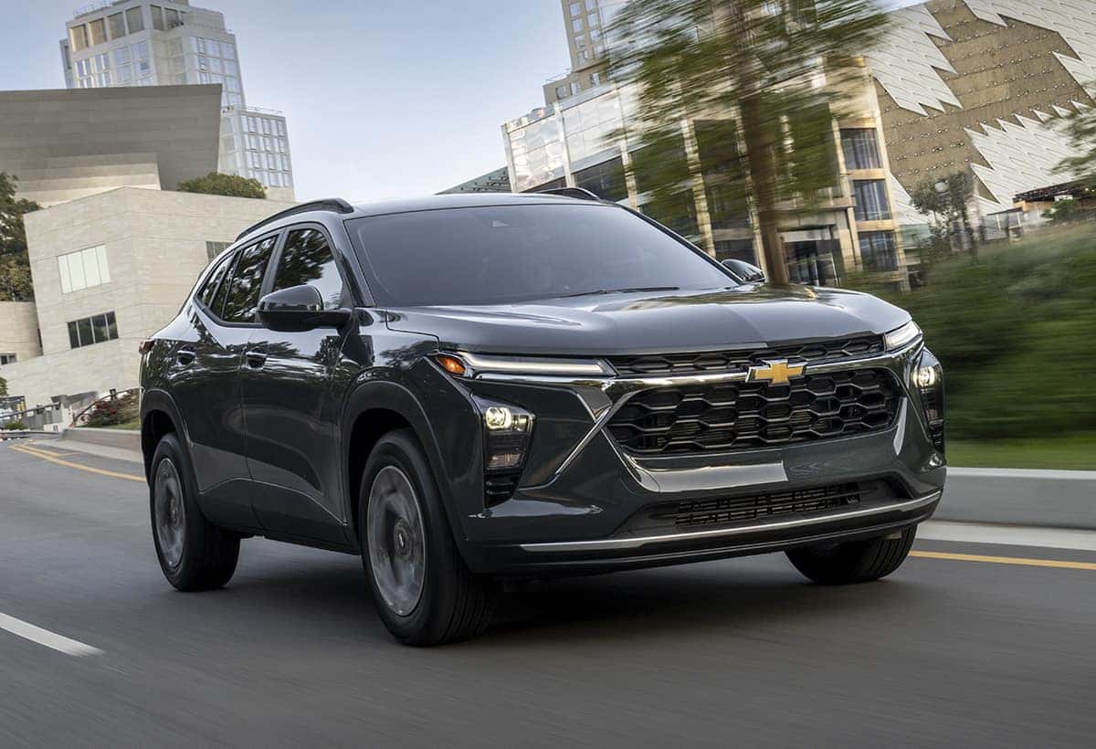 2026 Chevrolet Trax RS exterior front three-quarter profile