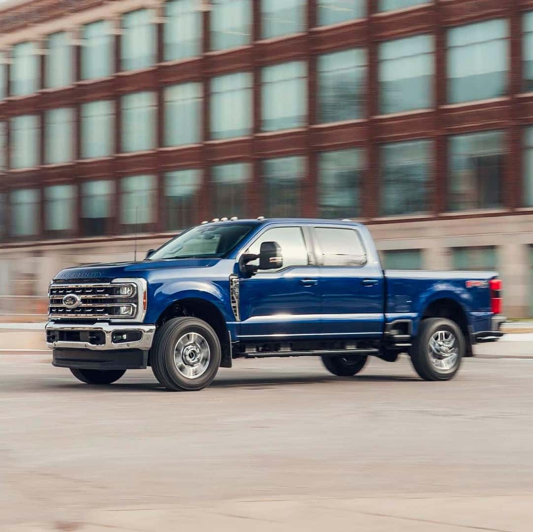 2026 Ford Super Duty exterior profile on commercial jobsite