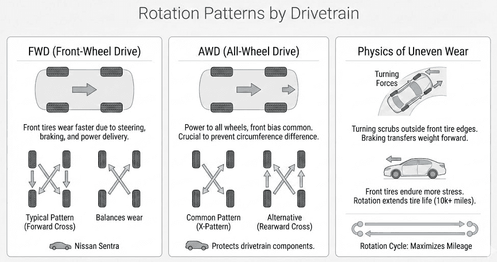 nissan-rotation-patterns-by-drivetrain