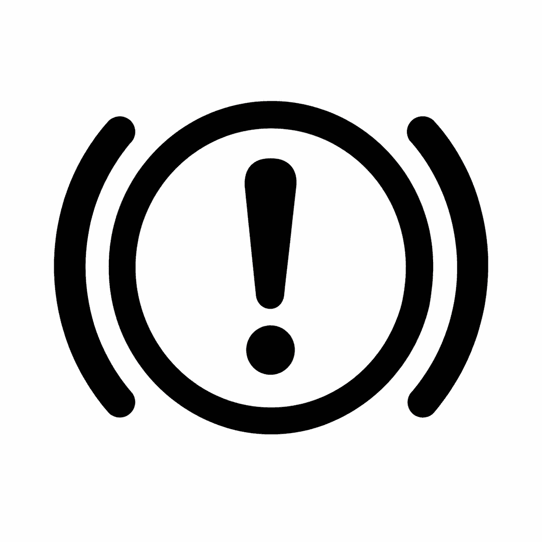 Nissan electronic parking brake system warning light symbol