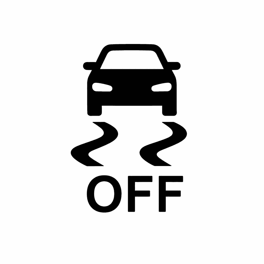 Nissan Vehicle Dynamic Control OFF indicator light symbol