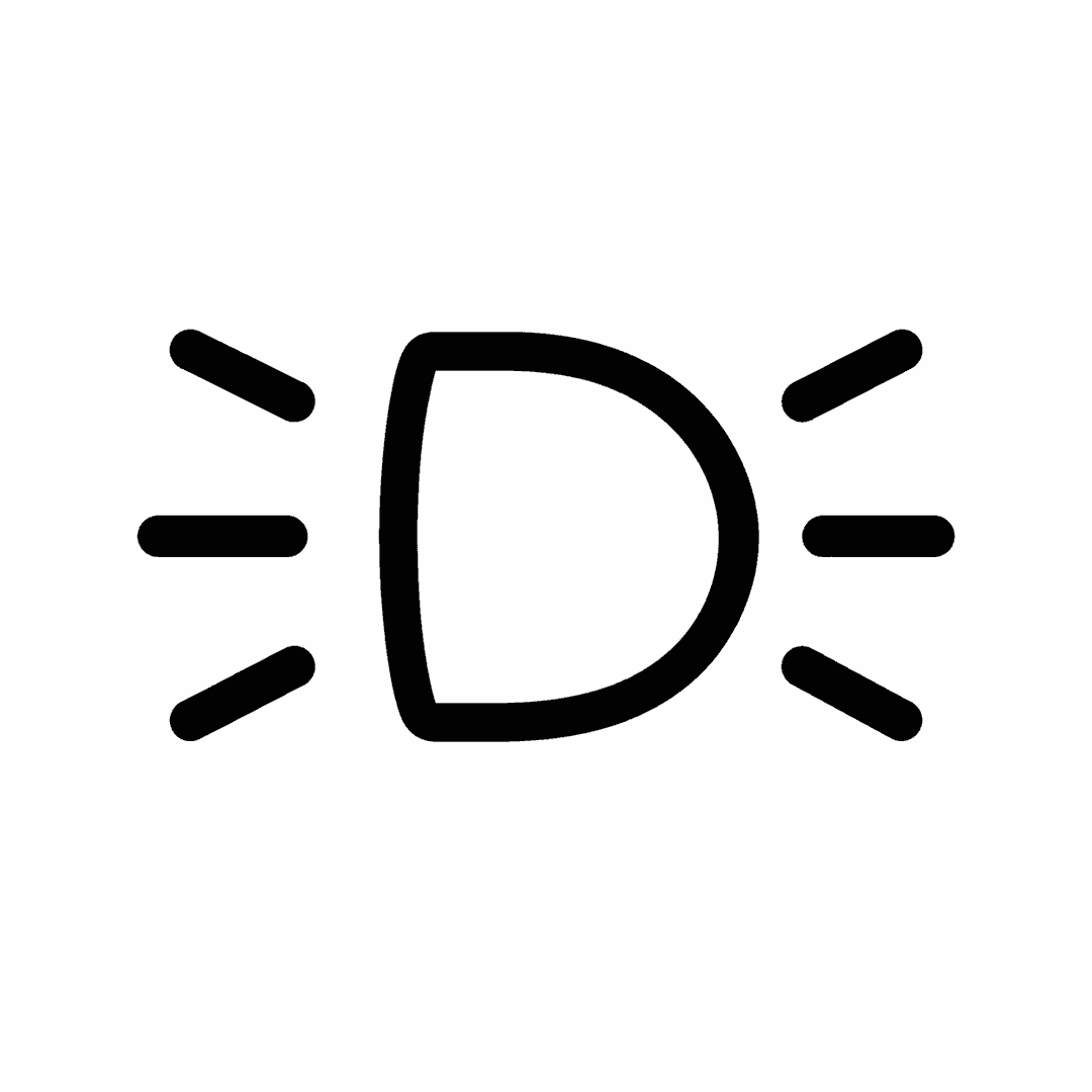 Nissan exterior light indicator symbol