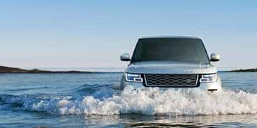 Land Rover Plug in Hybrid Driving in Water
