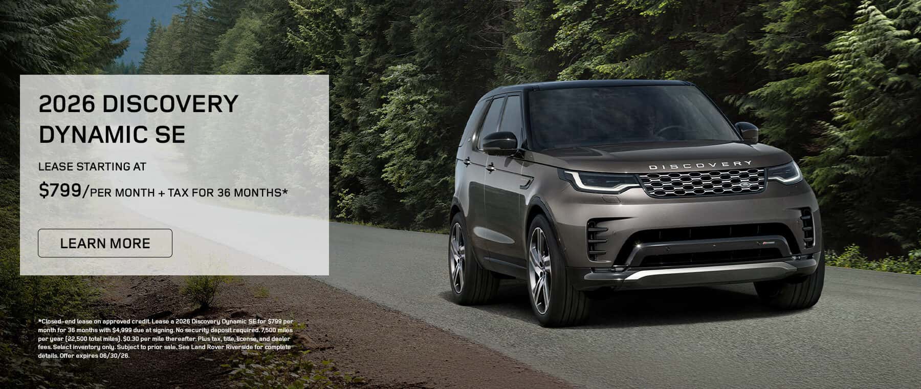 2026 DISCOVERY DYNAMIC SE Lease Special