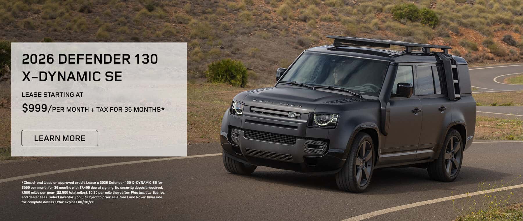 2026 DEFENDER 130 X-DYNAMIC SE Lease Offer